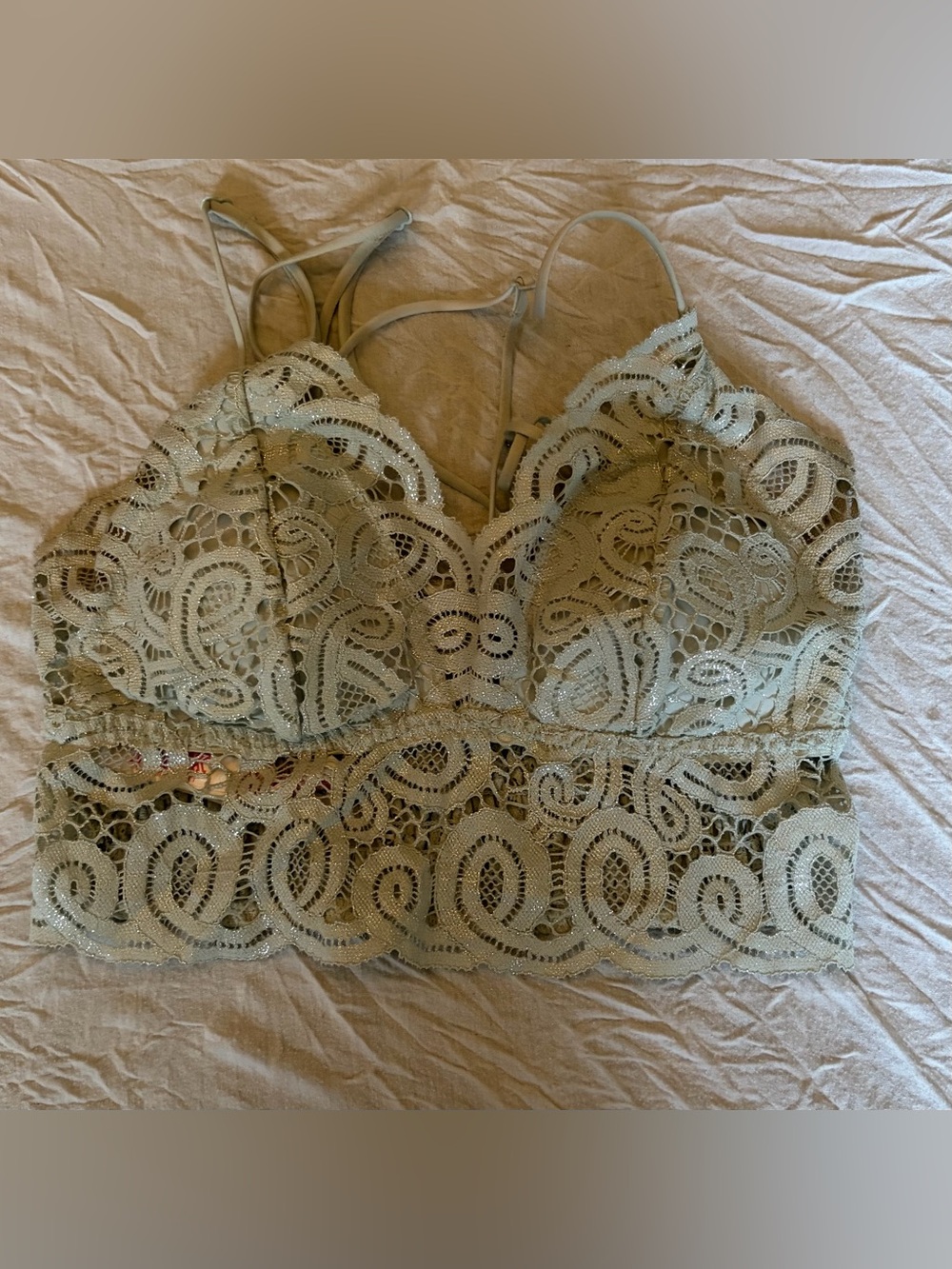 Victoria’s Secret mint green vintage sparkly bralette
